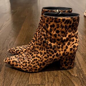 Leopard Print Ankle Boots